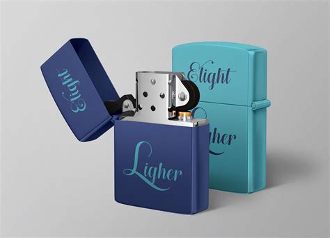 Download Lighter Metal With Gift Tin Mockup | Compatible With Affinity Designer